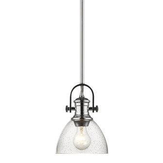 Hines Mini Pendant in Chrome with Seeded Glass (36|3118-M1L CH-SD)