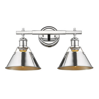 Yep by Golden Lighting Orwell 2-light Vanity in Chrome (36|3306-BA2 CH-CH)