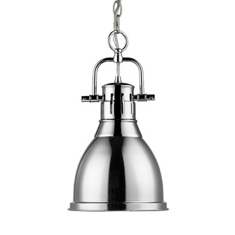 Yep by Golden Lighting Duncan 1-light 9in Chain Hung Pendant in Chrome (36|3602-S CH-CH)
