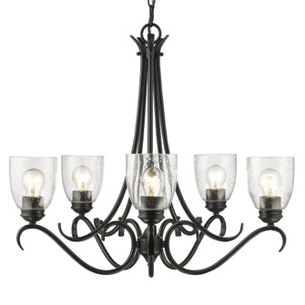 Golden Lighting Parrish 5-light Chandelier in Matte Black (36|8001-5 BLK-SD)