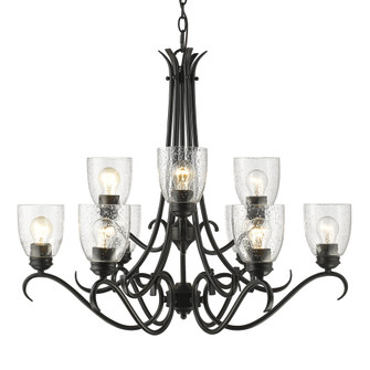 Golden Lighting Parrish 9-light Chandelier in Matte Black (36|8001-9 BLK-SD)