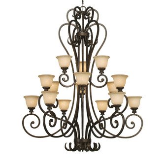 Wry Lighting Heartwood 15-light Chandelier in Burnt Sienna (36|8063-15L BUS)