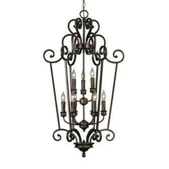Wry Lighting Heartwood 9-light Pendant in Burnt Sienna (36|8063-CG9 BUS)