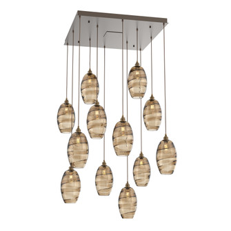 Ellisse Square 12pc Multi-Pendant (1289|CHB0035-12-FB-OB-C01-E2)
