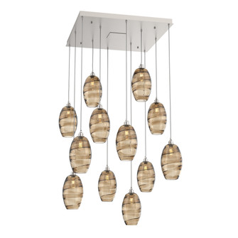 Ellisse Square 12pc Multi-Pendant (1289|CHB0035-12-BS-OB-C01-E2)