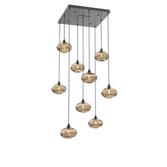 Coppa Square 9pc Multi-Pendant (1289|CHB0036-09-MB-OB-C01-E2)