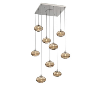Coppa Square 9pc Multi-Pendant (1289|CHB0036-09-BS-OB-C01-E2)