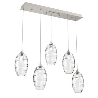 Ellisse Linear 5pc Multi-Pendant (1289|PLB0035-05-BS-OC-C01-E2)