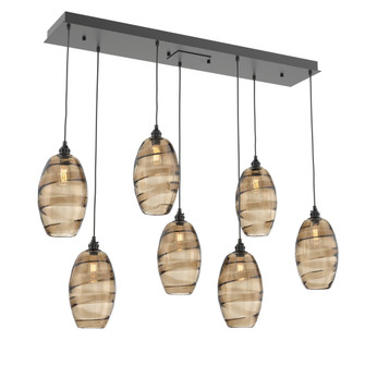Ellisse Linear 7pc Multi-Pendant (1289|PLB0035-07-MB-OB-C01-E2)