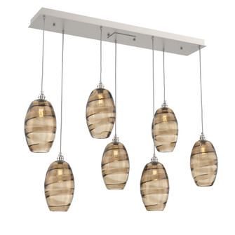Ellisse Linear 7pc Multi-Pendant (1289|PLB0035-07-BS-OB-C01-E2)