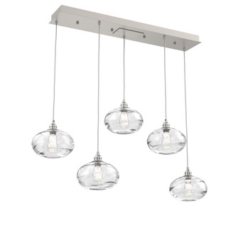 Coppa Linear 5pc Multi-Pendant (1289|PLB0036-05-BS-OC-C01-E2)