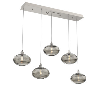 Coppa Linear 5pc Multi-Pendant (1289|PLB0036-05-BS-OS-C01-E2)
