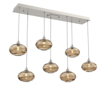 Coppa Linear 7pc Multi-Pendant (1289|PLB0036-07-BS-OB-C01-E2)