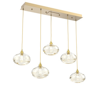 Coppa Linear 5pc Multi-Pendant (1289|PLB0036-05-GB-OA-C01-E2)