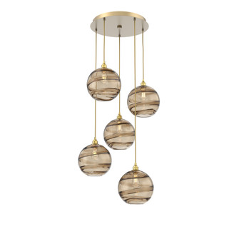Terra Round 5pc Multi-Pendant (1289|CHB0047-05-GB-OB-C01-E2)