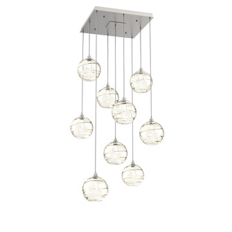 Terra Square 9pc Multi-Pendant (1289|CHB0047-09-BS-OA-C01-E2)