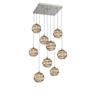 Terra Square 9pc Multi-Pendant (1289|CHB0047-09-BS-OB-C01-E2)