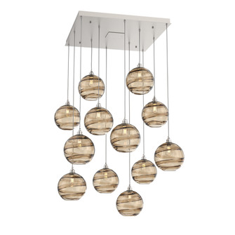 Terra Square 12pc Multi-Pendant (1289|CHB0047-12-BS-OB-C01-E2)