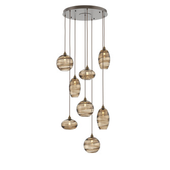 Misto Round 8pc Multi-Pendant (1289|CHB0048-08-FB-OB-C01-E2)