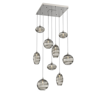 Misto Square 9pc Multi-Pendant (1289|CHB0048-09-BS-OS-C01-E2)