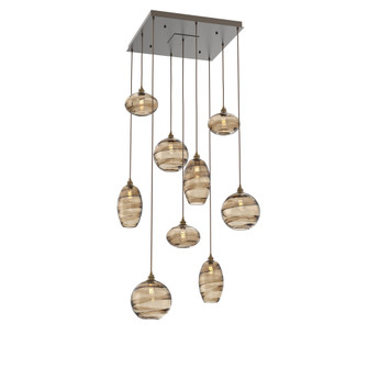 Misto Square 9pc Multi-Pendant (1289|CHB0048-09-FB-OB-C01-E2)