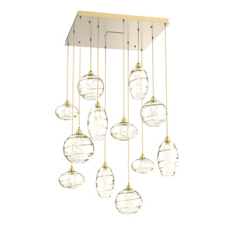 Misto Square 12pc Multi-Pendant (1289|CHB0048-12-GB-OA-C01-E2)