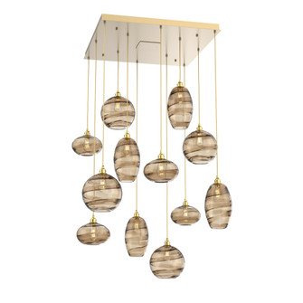 Misto Square 12pc Multi-Pendant (1289|CHB0048-12-GB-OB-C01-E2)