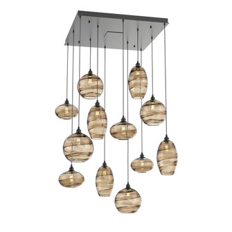 Misto Square 12pc Multi-Pendant (1289|CHB0048-12-MB-OB-C01-E2)