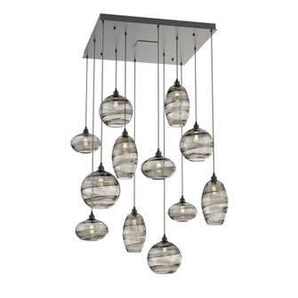 Misto Square 12pc Multi-Pendant (1289|CHB0048-12-MB-OS-C01-E2)