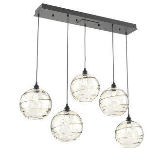 Terra Linear 5pc Multi-Pendant (1289|PLB0047-05-MB-OA-C01-E2)