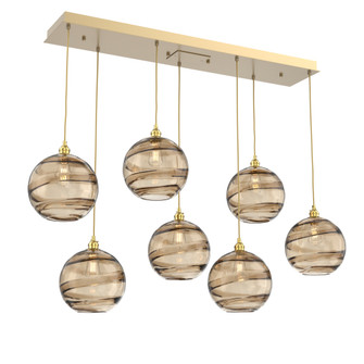 Terra Linear 7pc Multi-Pendant (1289|PLB0047-07-GB-OB-C01-E2)