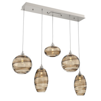 Misto Linear 5pc Multi-Pendant (1289|PLB0048-05-BS-OB-C01-E2)