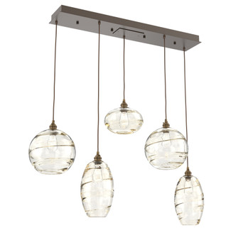 Misto Linear 5pc Multi-Pendant (1289|PLB0048-05-FB-OA-C01-E2)