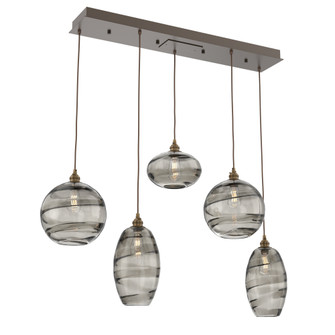 Misto Linear 5pc Multi-Pendant (1289|PLB0048-05-FB-OS-C01-E2)
