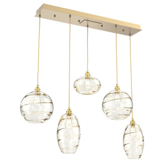 Misto Linear 5pc Multi-Pendant (1289|PLB0048-05-GB-OA-C01-E2)