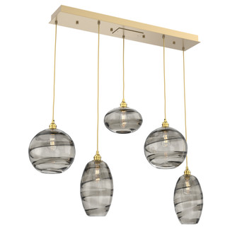 Misto Linear 5pc Multi-Pendant (1289|PLB0048-05-GB-OS-C01-E2)