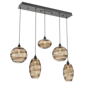 Misto Linear 5pc Multi-Pendant (1289|PLB0048-05-MB-OB-C01-E2)