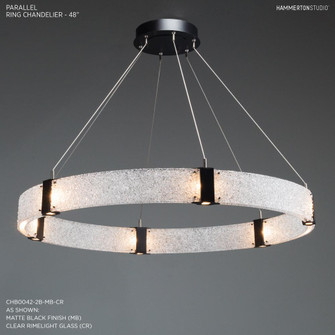 Parallel Ring Chandelier-48 (1289|CHB0042-48-BS-SG-CA1-L1)