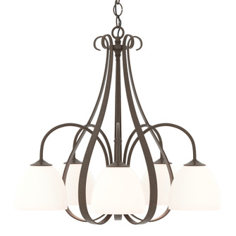 Sweeping Taper 5 Arm Chandelier (65|101445-SKT-05-GG0001)