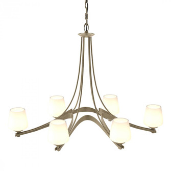Oval Ribbon 6 Arm Chandelier (65|104106-SKT-84-GG0236)
