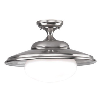 1 LIGHT SEMI FLUSH (57|9109-SN)