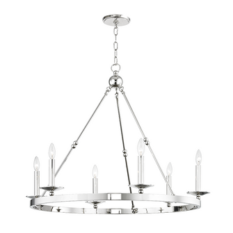 6 LIGHT CHANDELIER (57|3206-PN)