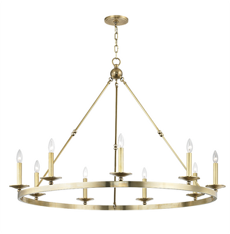 9 LIGHT CHANDELIER (57|3209-AGB)