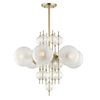 6 LIGHT CHANDELIER (57|6427-AGB)