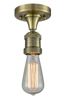Bare Bulb - 1 Light - 5 inch - Antique Brass - Semi-Flush Mount (3442|517-1C-AB)