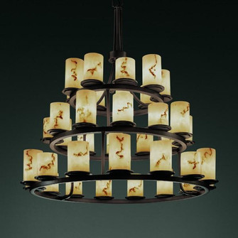 Dakota 36-Light 3-Tier Ring Chandelier (254|FAL-8712-12-MBLK)