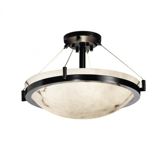 18'' Round Semi-Flush Bowl w/ Ring (254|FAL-9681-35-MBLK)