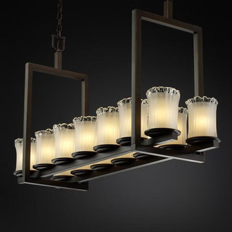Dakota 14-Light Bridge Chandelier (Short) (254|GLA-8769-16-CLRT-DBRZ)