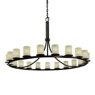 Dakota 21-Light 1-Tier Ring Chandelier (254|POR-8716-10-WAVE-DBRZ)