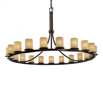 Dakota 21-Light 1-Tier Ring Chandelier (254|POR-8716-10-WAVE-DBRZ)